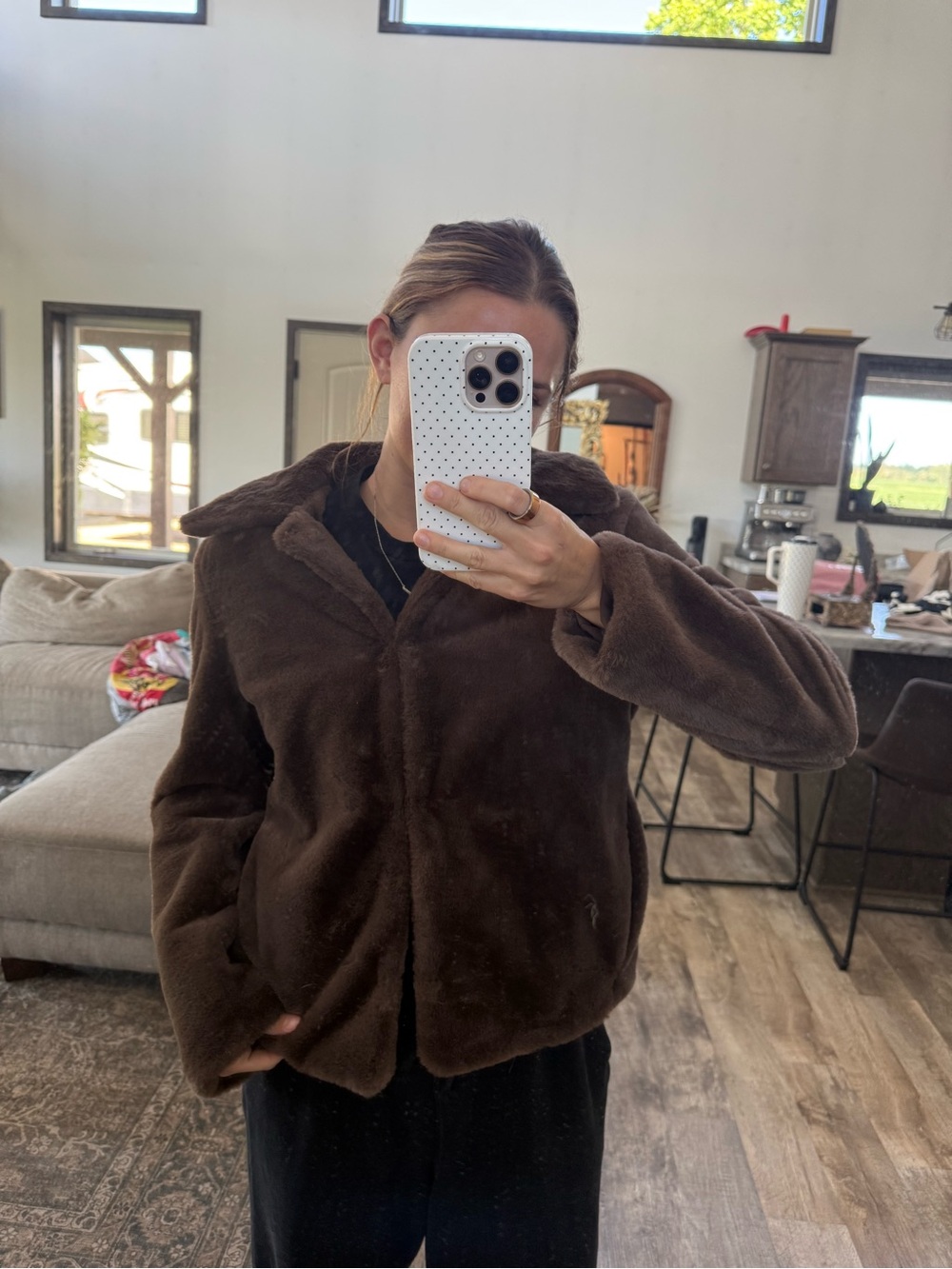 Philosophy Plush Brown Teddy Jacket
